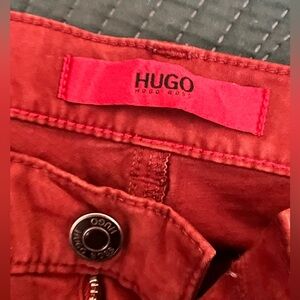 Soft suede Burt orange coral jeans